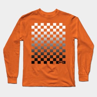 Checkerboard Gradient Long Sleeve T-Shirt